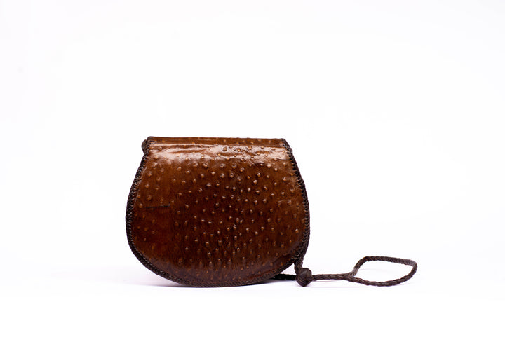 Ostrich Dot Leather Bag