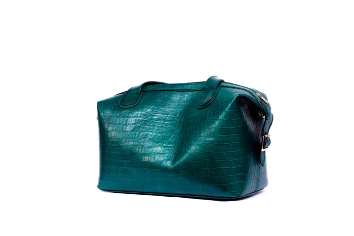 Green Leather Duffle bag